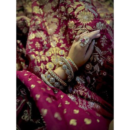 Tussya by Shreya Bridal Bangle Stack