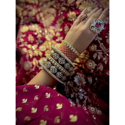 Tussya by Shreya Bridal Bangle Stack