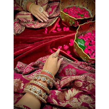 Tussya by Shreya Bridal Bangle Stack