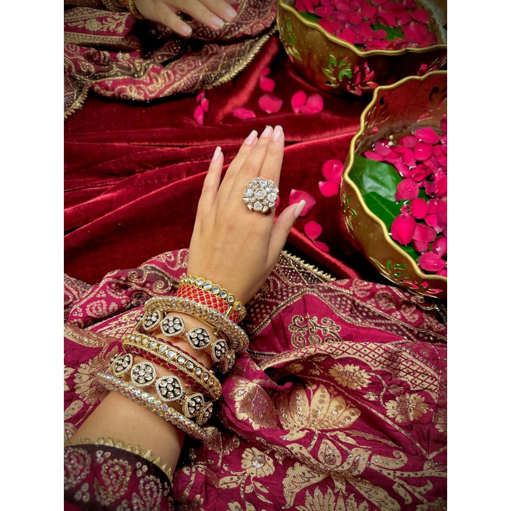 Tussya by Shreya Bridal Bangle Stack