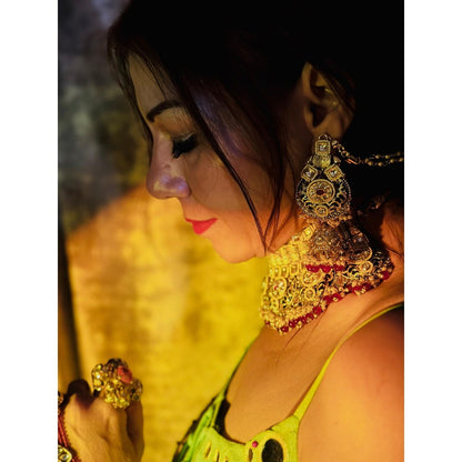 Tussya by Shreya Noor Ruby Bridal Set