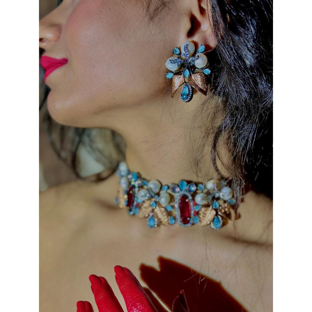 Tussya by Shreya Ratnaloom Choker Set