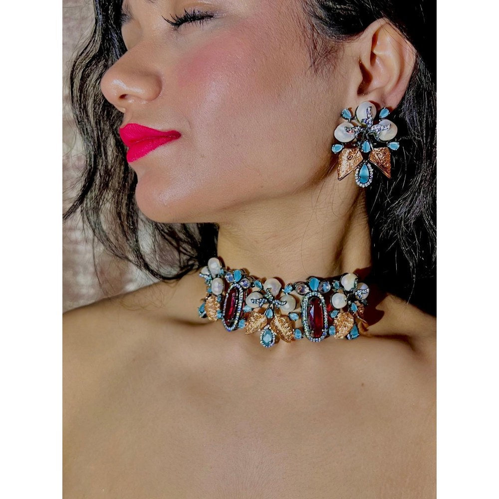 Tussya by Shreya Ratnaloom Choker Set