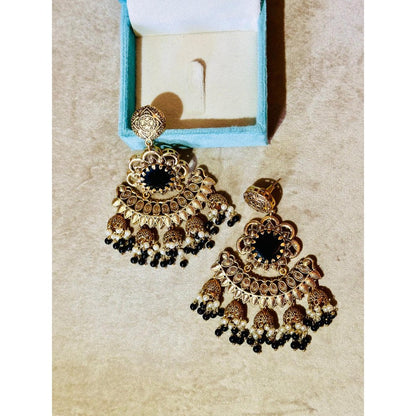 Tussya by Shreya Devalay Earrings (Onyx)