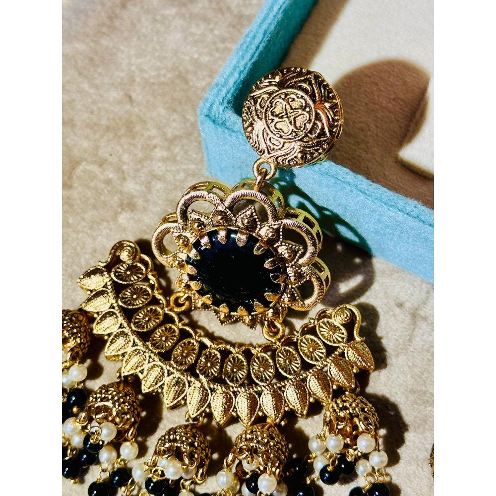 Tussya by Shreya Devalay Earrings (Onyx)