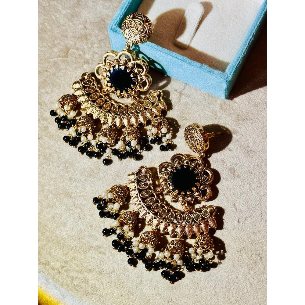 Tussya by Shreya Devalay Earrings (Onyx)