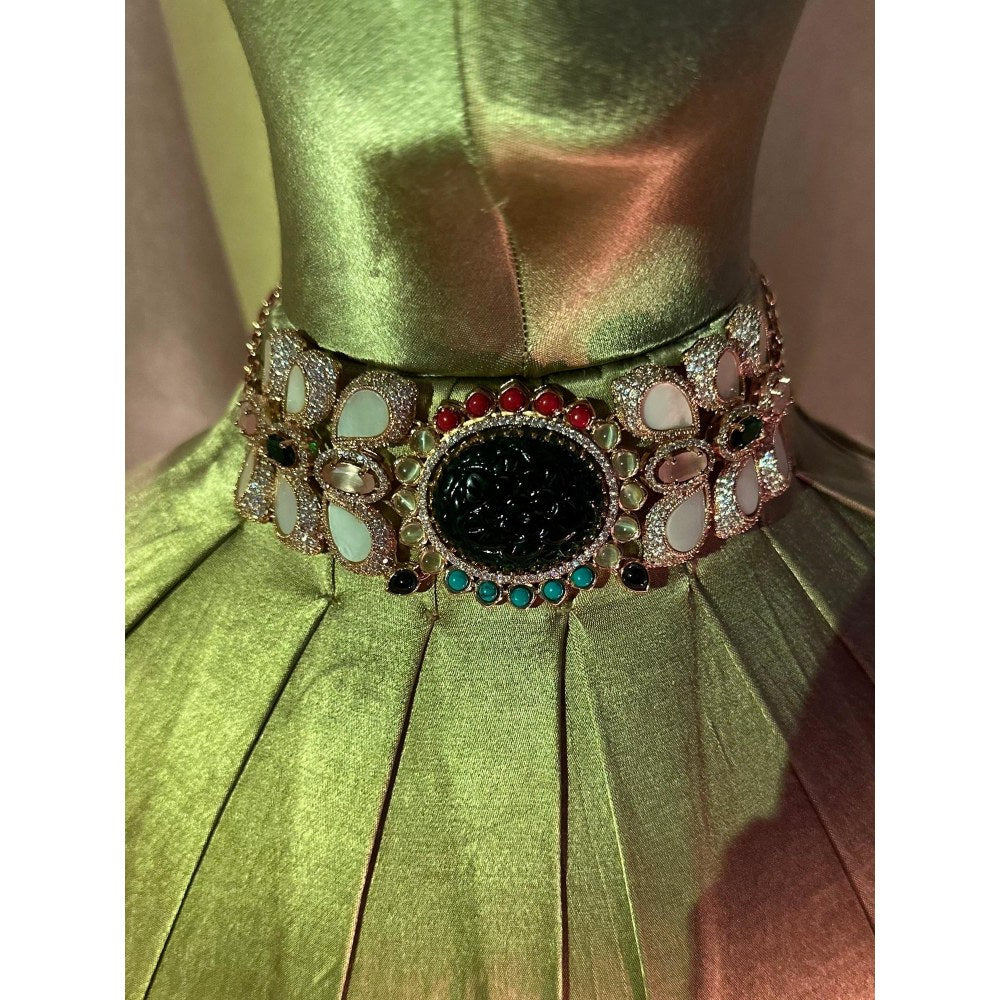 Tussya by Shreya Zargul Choker Set