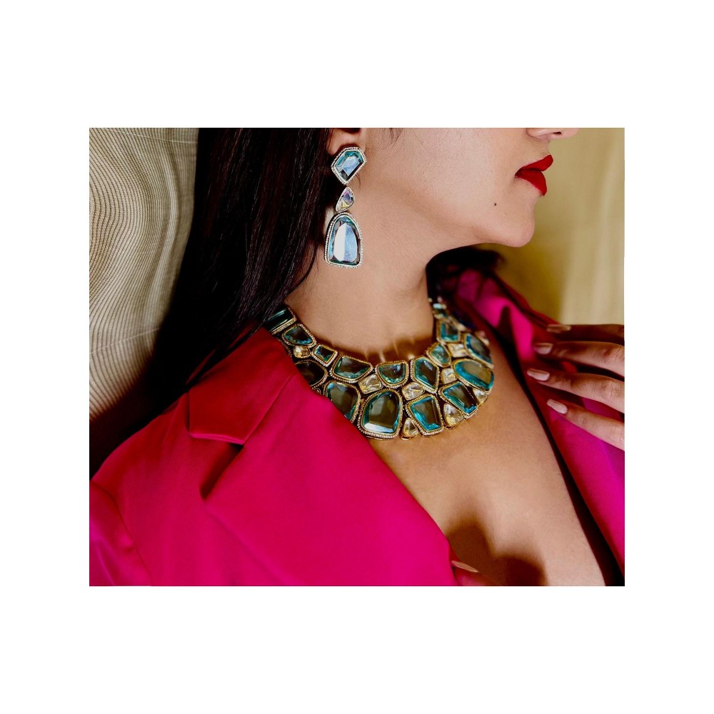 Tussya by Shreya Moana Diamond Set