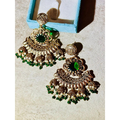 Tussya by Shreya Devalay Earrings (Jade)