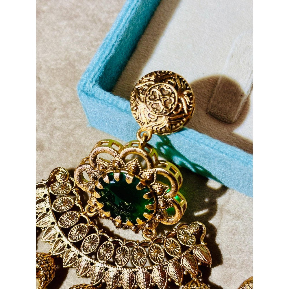 Tussya by Shreya Devalay Earrings (Jade)