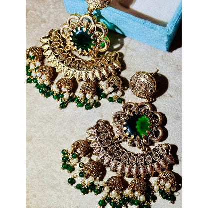 Tussya by Shreya Devalay Earrings (Jade)