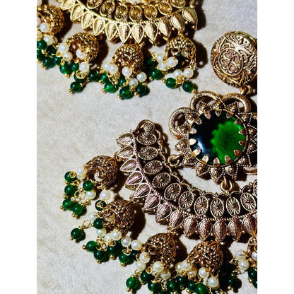 Tussya by Shreya Devalay Earrings (Jade)
