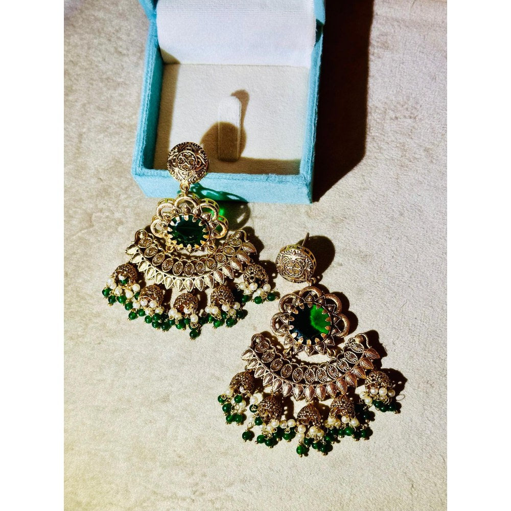 Tussya by Shreya Devalay Earrings (Jade)