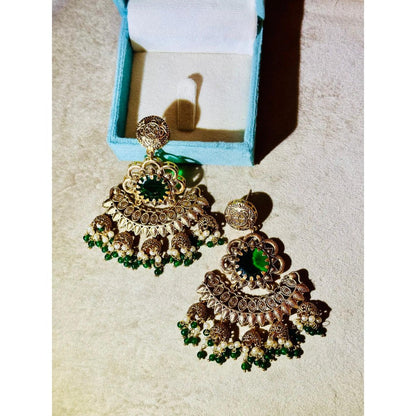 Tussya by Shreya Devalay Earrings (Jade)