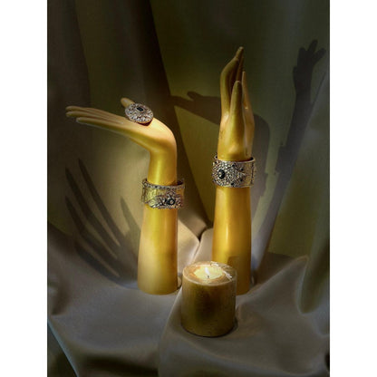 Tussya by Shreya Majestic Onyx Cocktail Ring