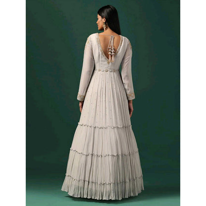 "Two Sisters" by Gyans Grey Anarkali with Dupatta (Set of 2)