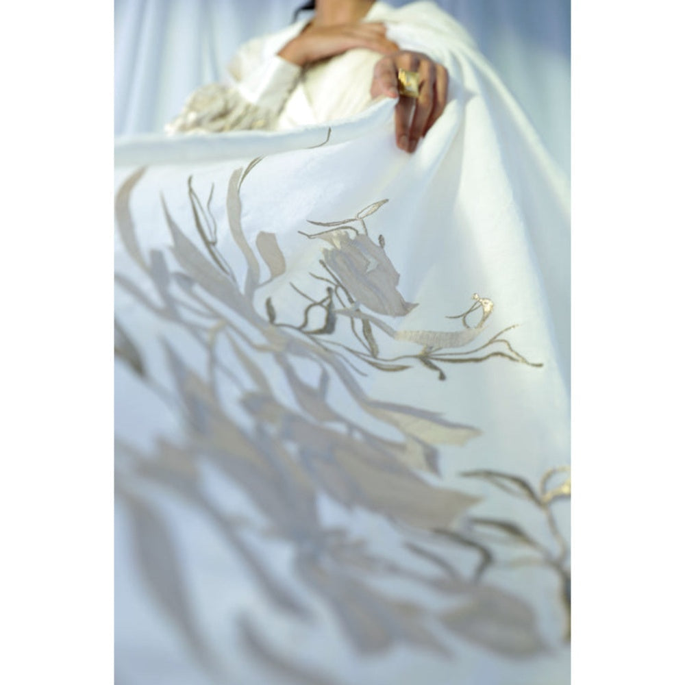 "Two Sisters" by Gyans Bella Resort Saree with Stitched Blouse