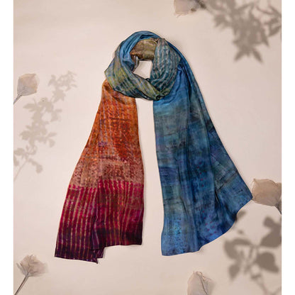 UNALLUME BY NISHA Sunset Horizon Silk Scarf