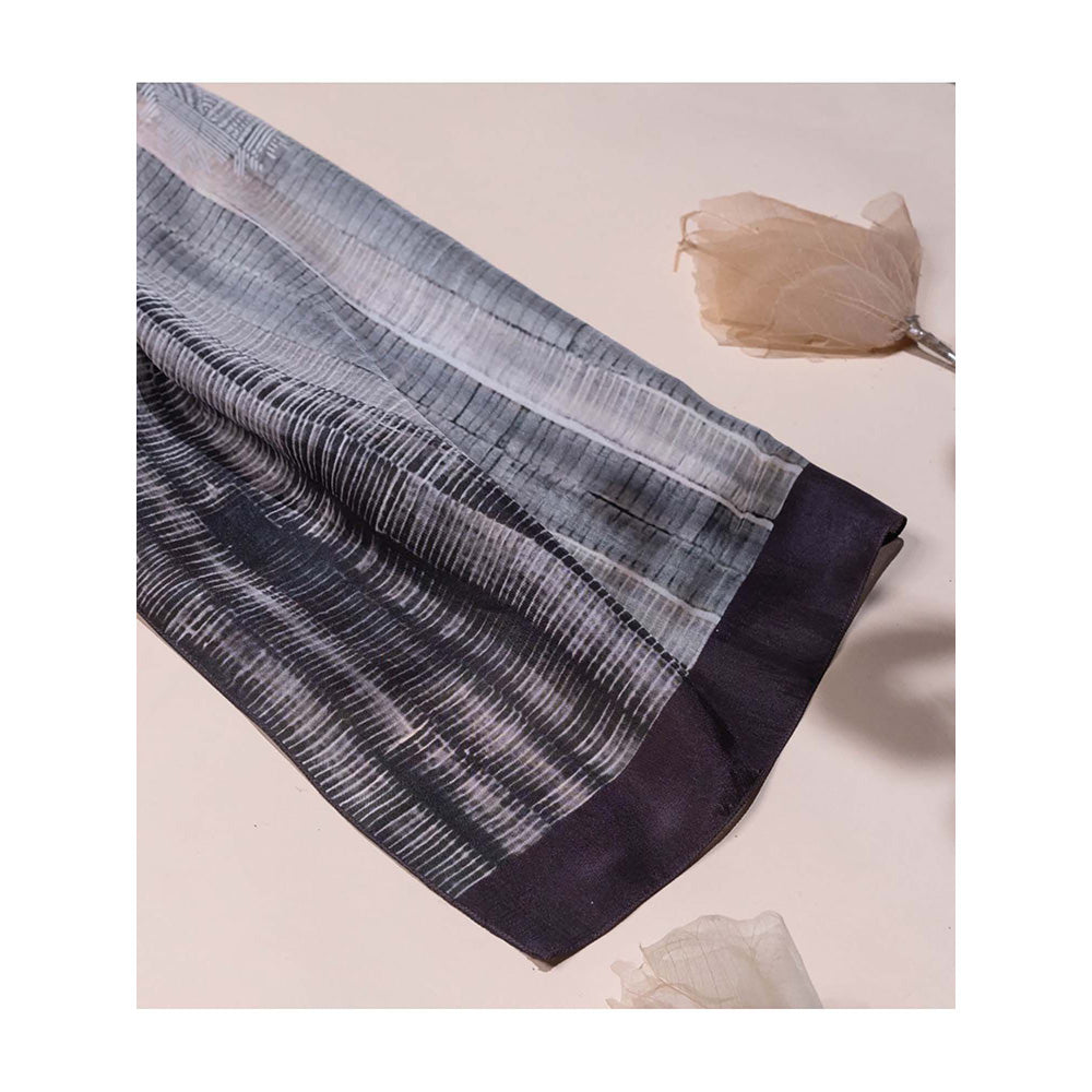 UNALLUME BY NISHA Midnight Sapphire Silk Scarf