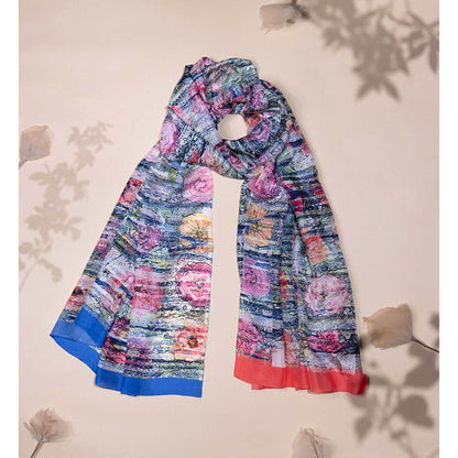 UNALLUME BY NISHA Abstract Essence Silk Scarf