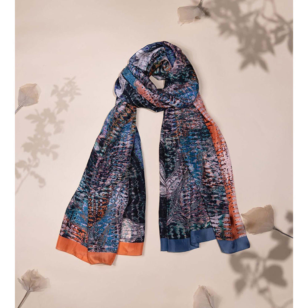 UNALLUME BY NISHA Orchid Dreams Silk Scarf