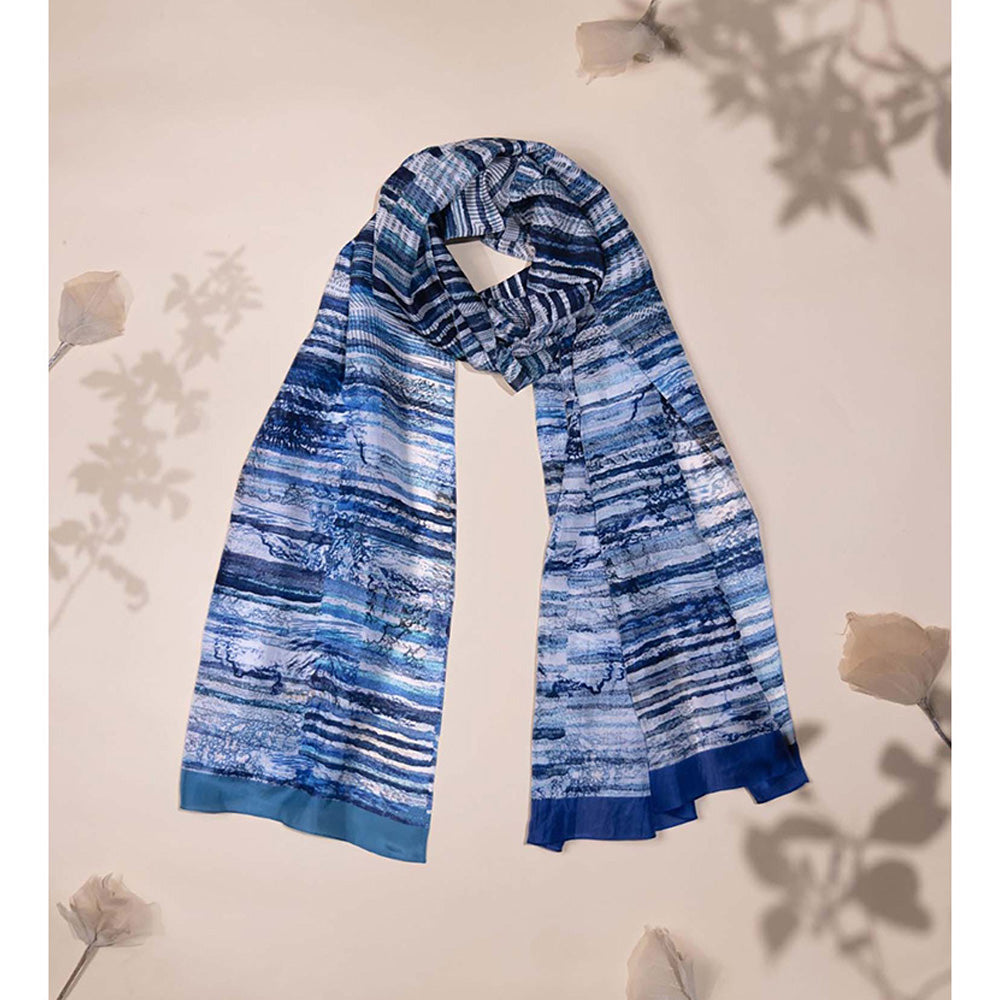 UNALLUME BY NISHA Blossom Burst Silk Scarf
