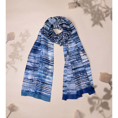 UNALLUME BY NISHA Blossom Burst Silk Scarf