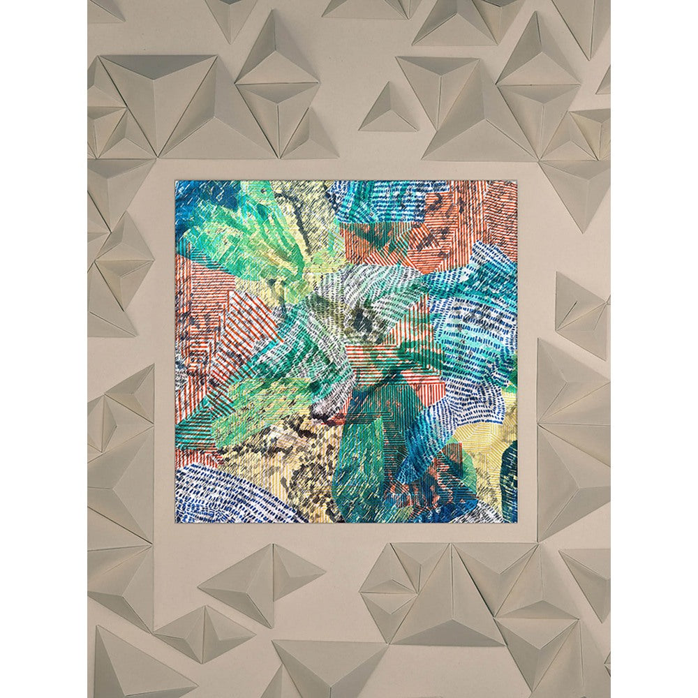 UNALLUME BY NISHA Multi-Colour Printed Pocket Square