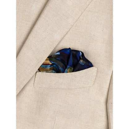 UNALLUME BY NISHA Multi-Colour Printed Pocket Square