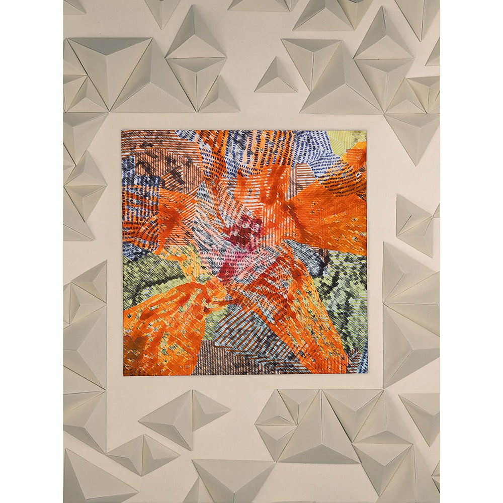 UNALLUME BY NISHA Multi-Colour Printed Pocket Square