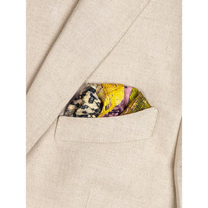 UNALLUME BY NISHA Multi-Colour Printed Pocket Square