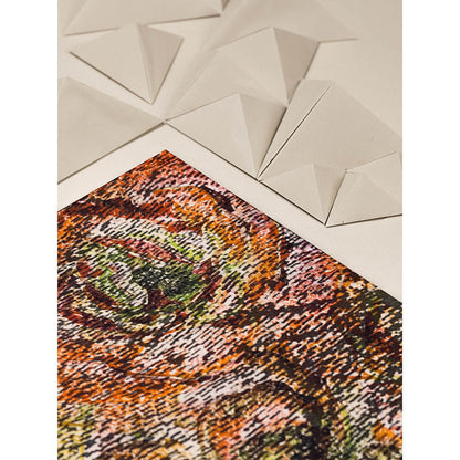 UNALLUME BY NISHA Multi-Colour Printed Pocket Square