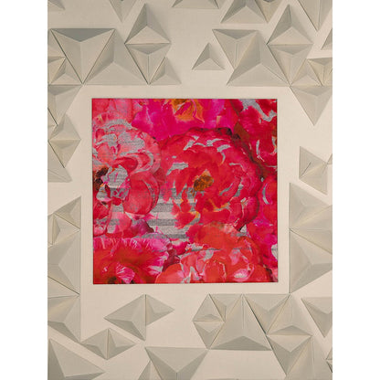 UNALLUME BY NISHA Pink Floral Pocket Square