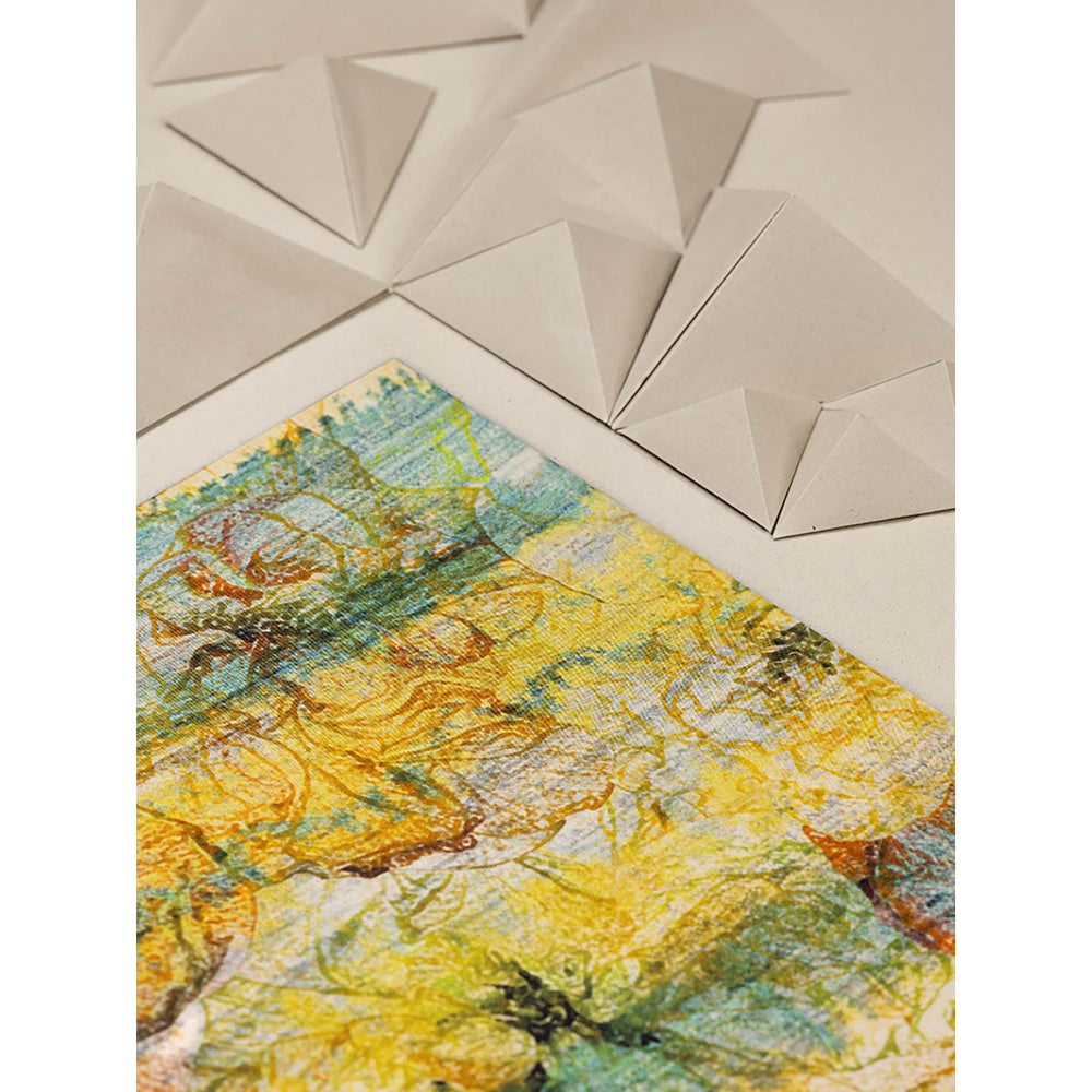 UNALLUME BY NISHA Multi-Colour Tie & Dye Pocket Square