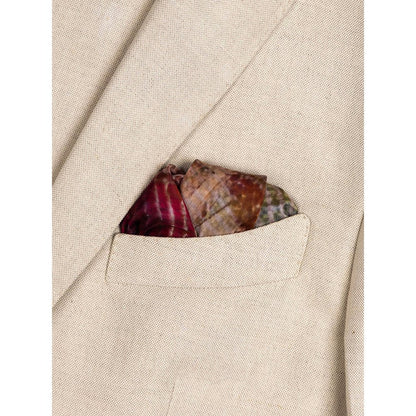 UNALLUME BY NISHA Multi-Colour Tie & Dye Pocket Square
