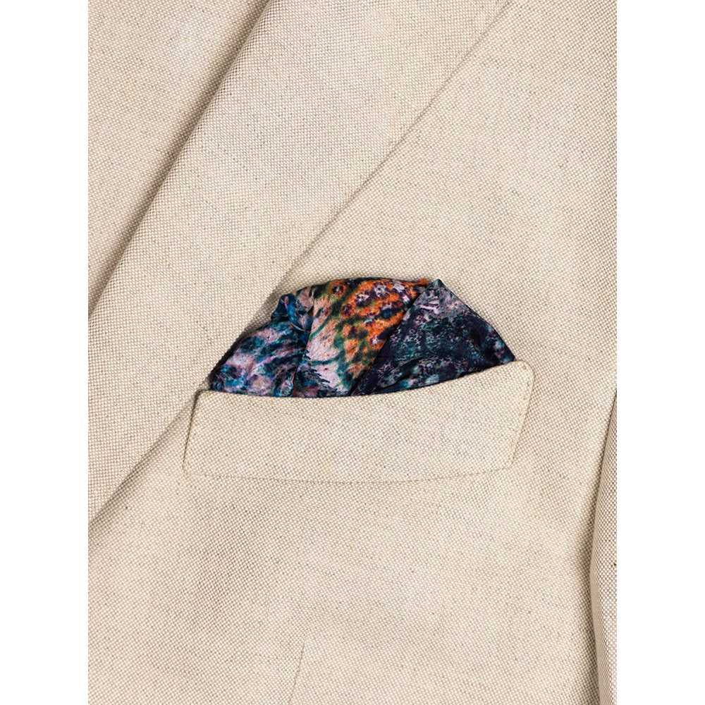UNALLUME BY NISHA Multi-Colour Printed Pocket Square