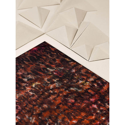 UNALLUME BY NISHA Brown Printed Pocket Square