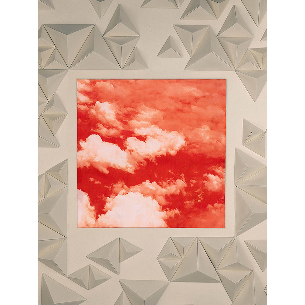 UNALLUME BY NISHA Orange Tie & Dye Pocket Square