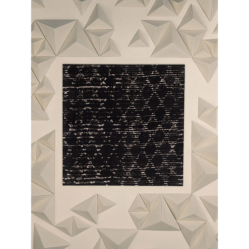 UNALLUME BY NISHA Black Printed Pocket Square