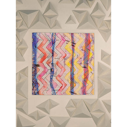 UNALLUME BY NISHA Multi-Colour Printed Pocket Square