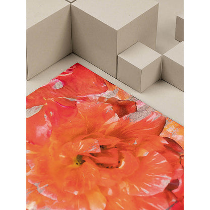 UNALLUME BY NISHA Orange Floral Pocket Square