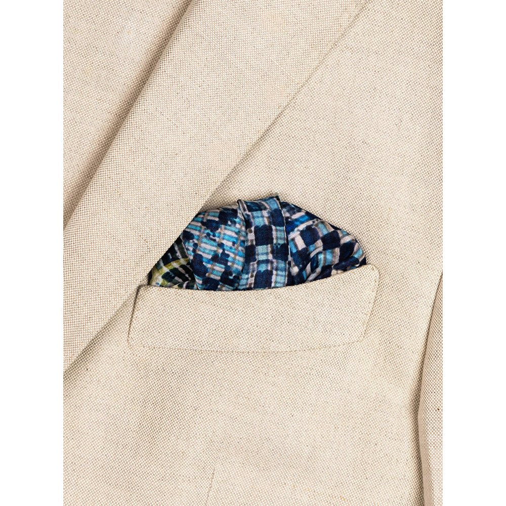 UNALLUME BY NISHA Multi-Colour Printed Pocket Square