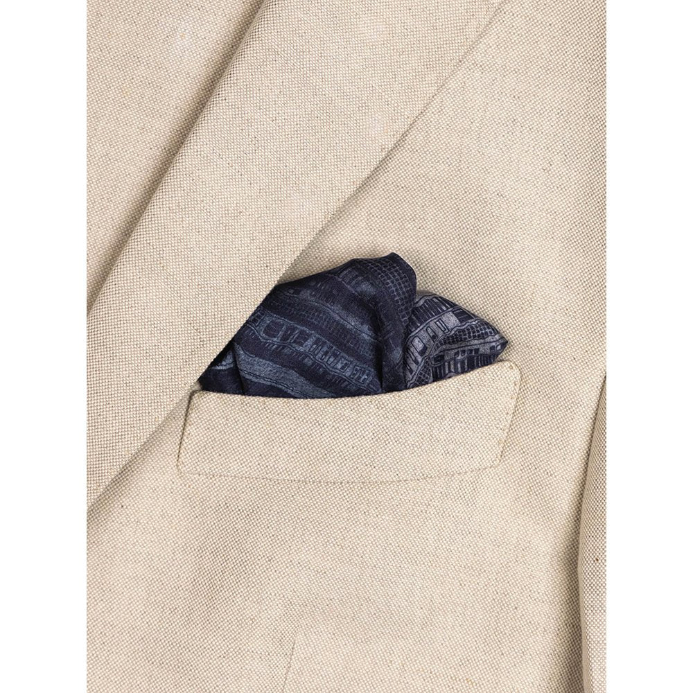 UNALLUME BY NISHA Multi-Colour Printed Pocket Square