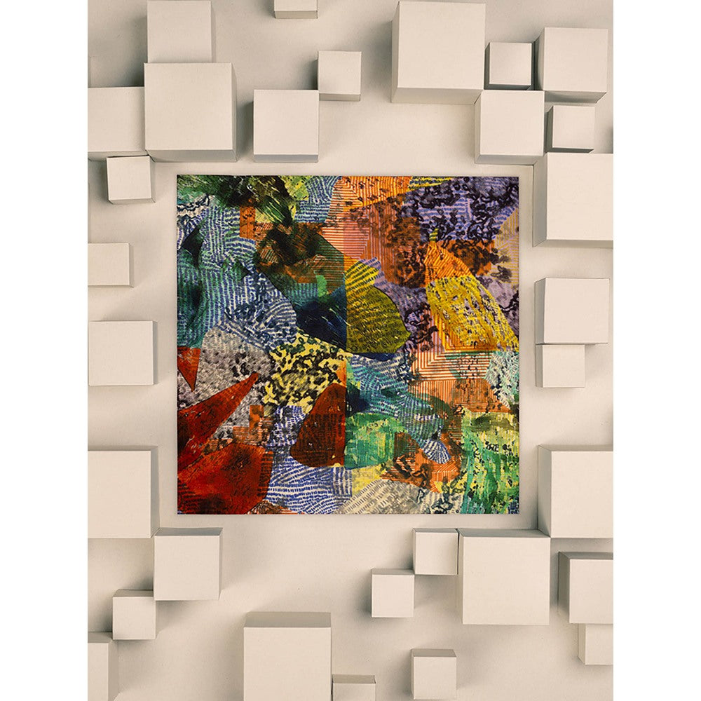 UNALLUME BY NISHA Multi-Colour Printed Pocket Square