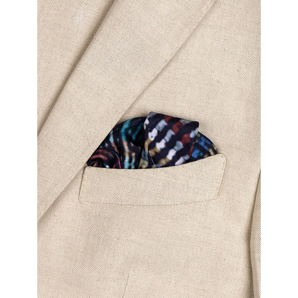 UNALLUME BY NISHA Multi-Colour Printed Pocket Square