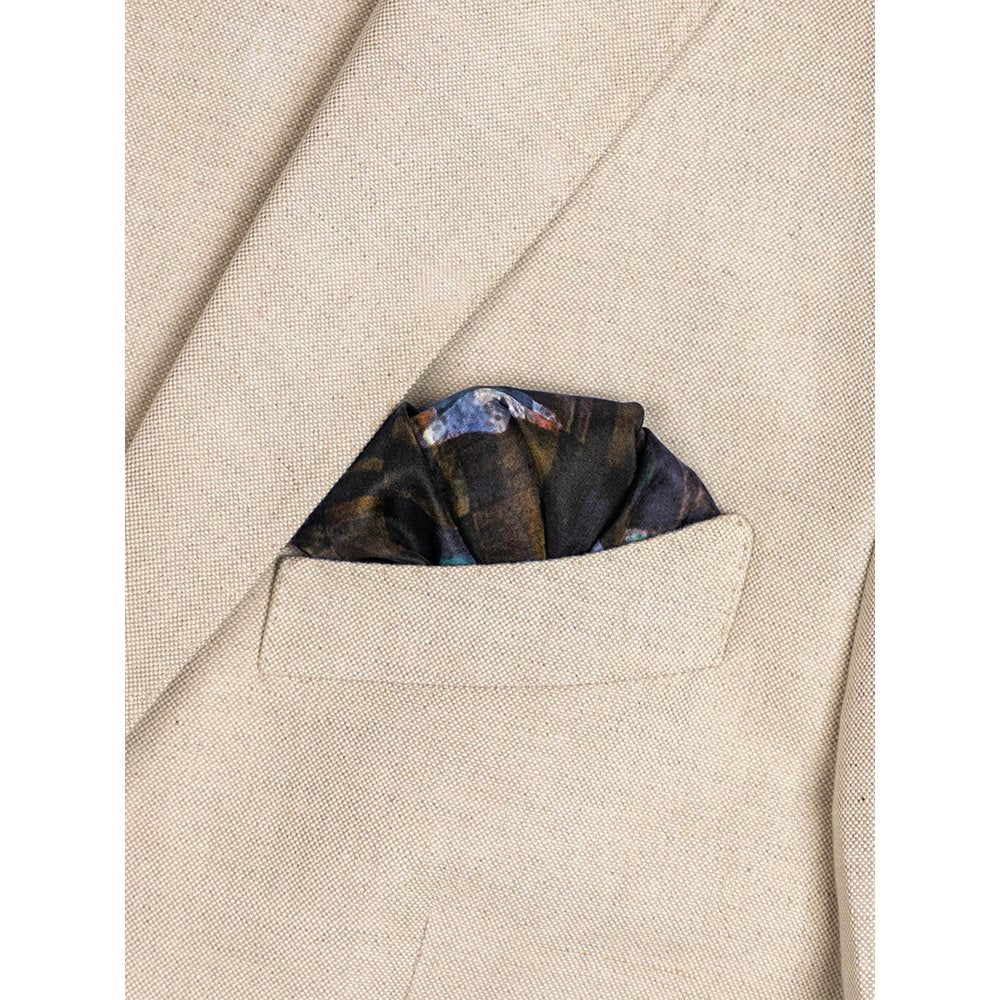 UNALLUME BY NISHA Multi-Colour Printed Pocket Square