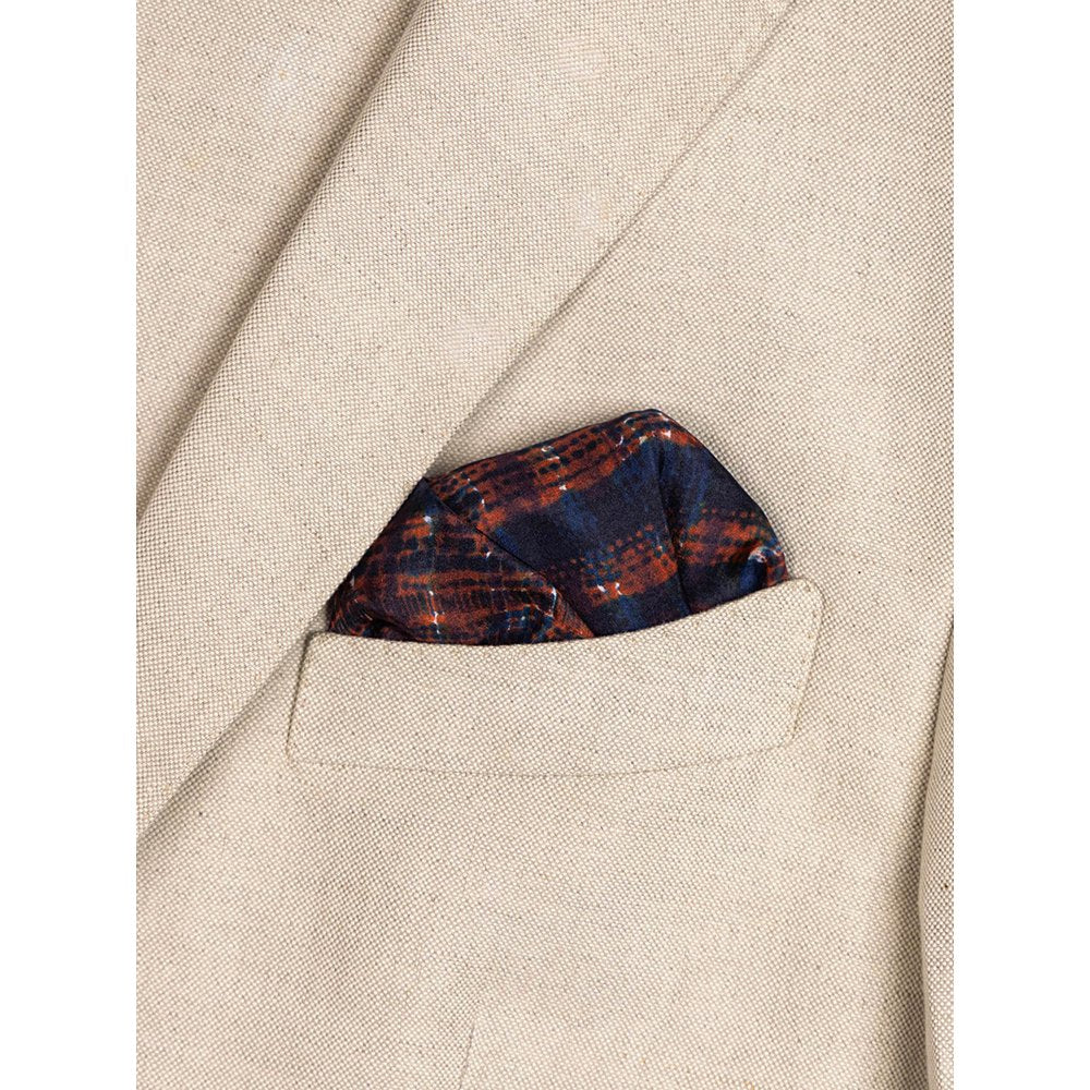 UNALLUME BY NISHA Multi-Colour Printed Pocket Square