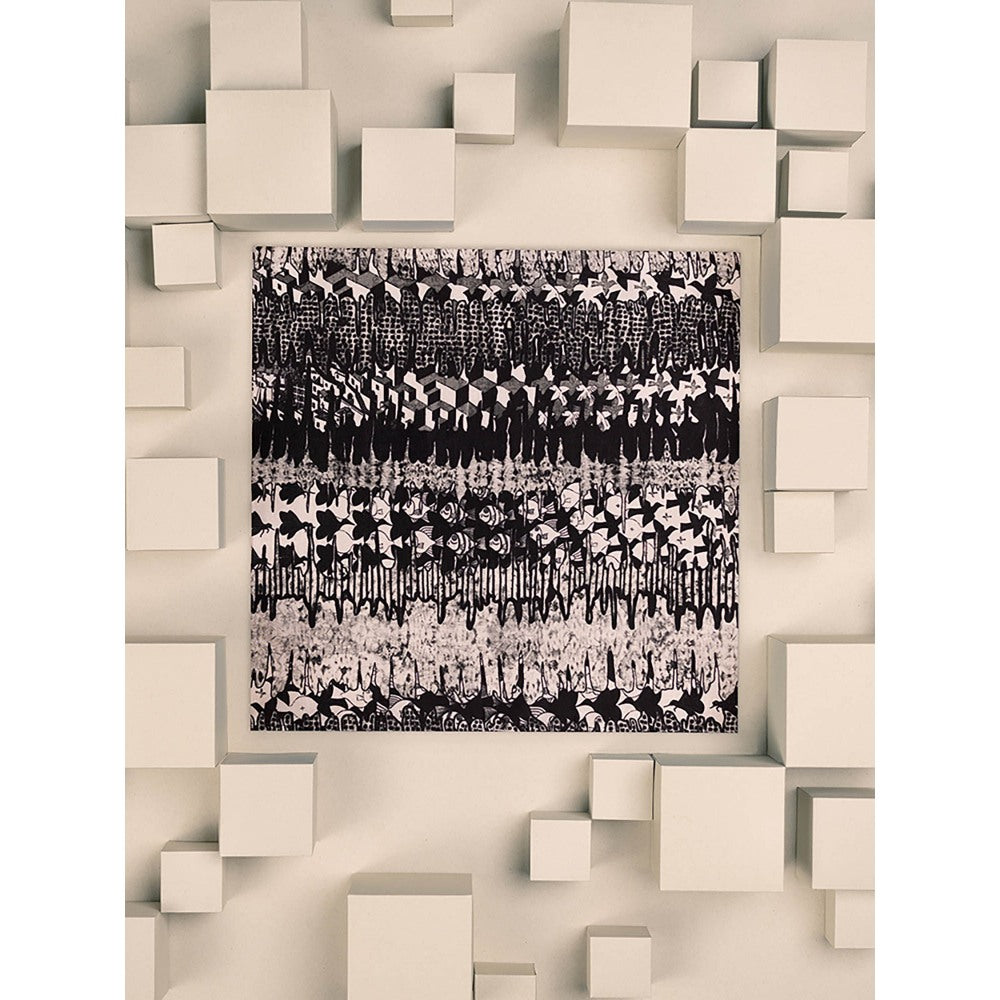 UNALLUME BY NISHA Multi-Colour Printed Pocket Square