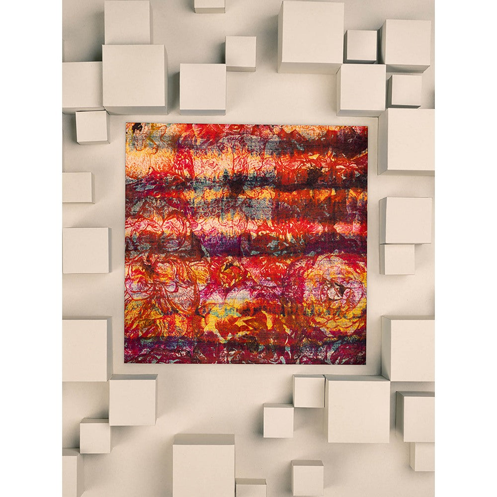 UNALLUME BY NISHA Multi-Colour Printed Pocket Square