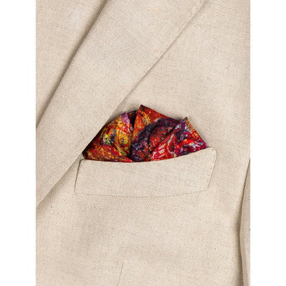UNALLUME BY NISHA Multi-Colour Printed Pocket Square